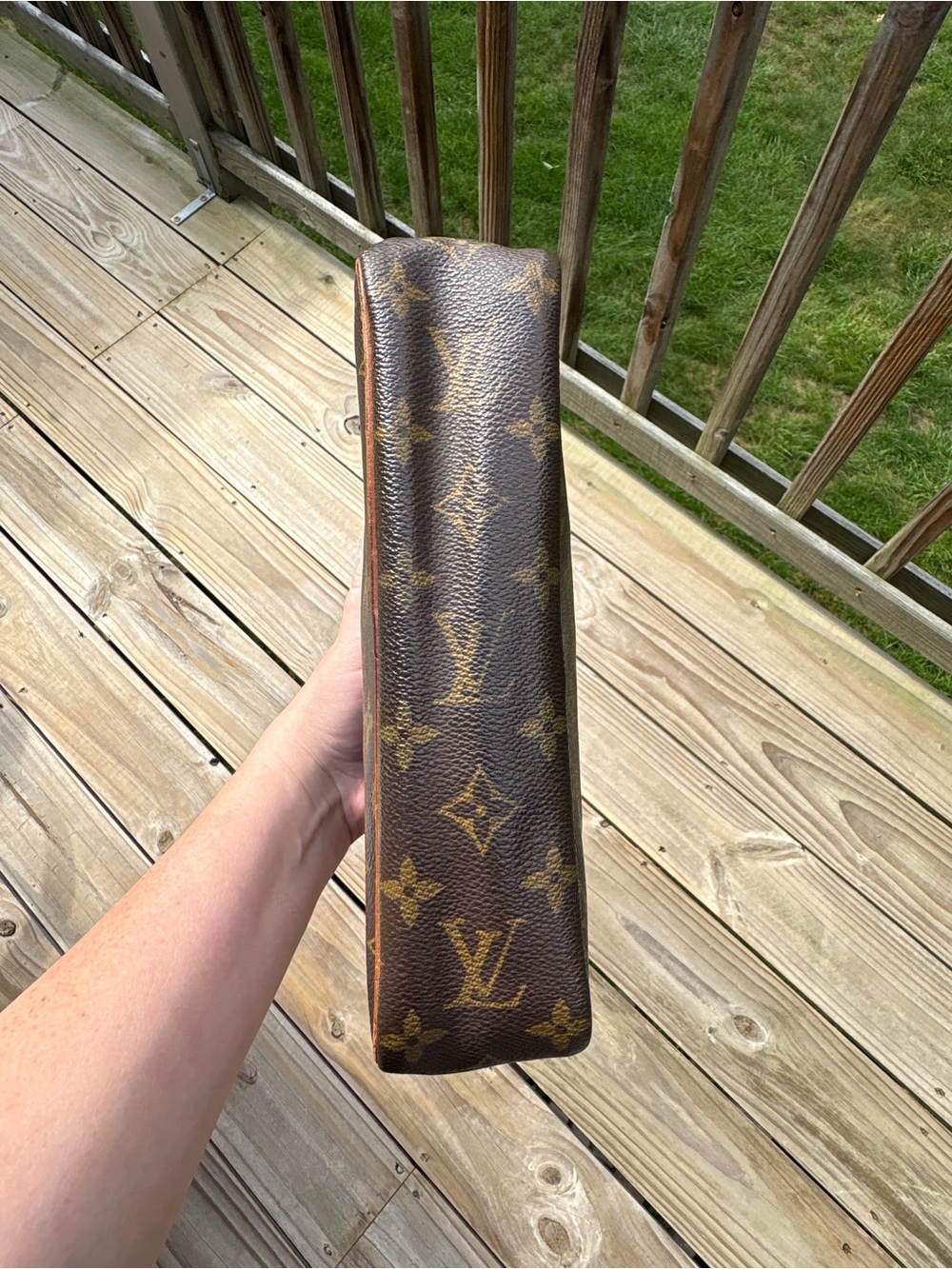Louis Vuitton Monogram Canvas Compiègne 23 Toiletry Pouch in Brown and Tan - Picture 3 of 8